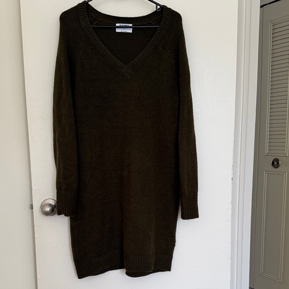 Old Navy Olive Knit Sweater